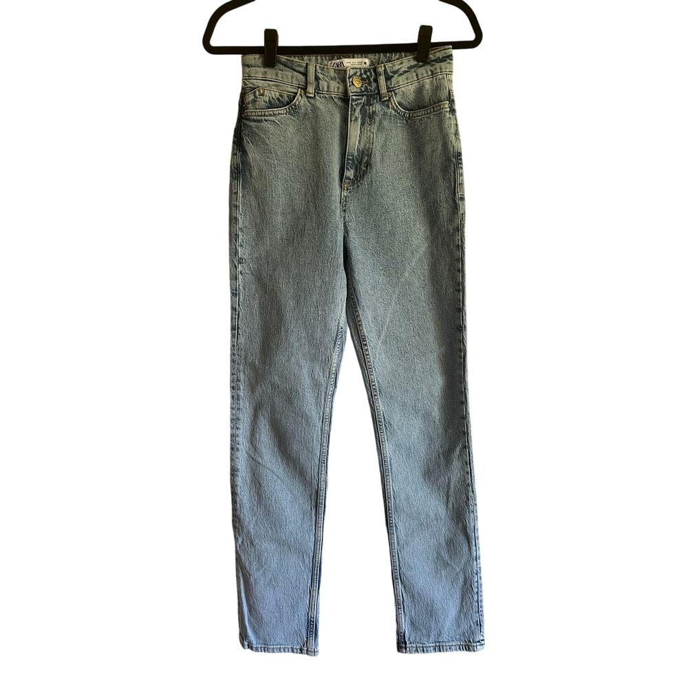 Zara Acid Wash Women's Straight Cut Jeans  US Size 4